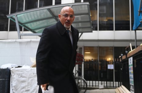 Nadhim Zahawi arriving at CCHQ this morning.