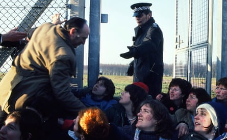 Blockade, Greenham Common, March 1982.