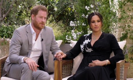 Screengrabs from CBS trailer for Oprah Winfrey’s interview with The Duke and Duchess of Sussex, Meghan and Harry due to be release on March 7.