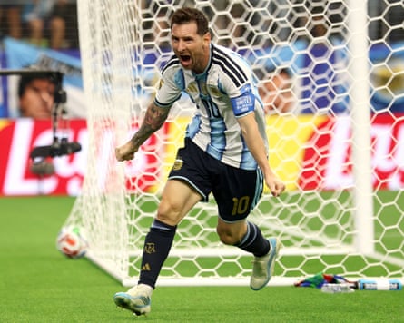 Argentina’s Lionel Messi is now two goals clear of Miroslav Klose in the all-time World Cup goal standings.