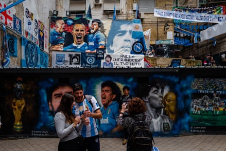 Football fans in Napoli