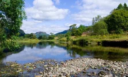 On the trail of Traitors: stunning Scottish Highlands scenery is backdrop to the reality TV hit | scotland holidays 4 The River Leny with Meall Mor hill beyond.