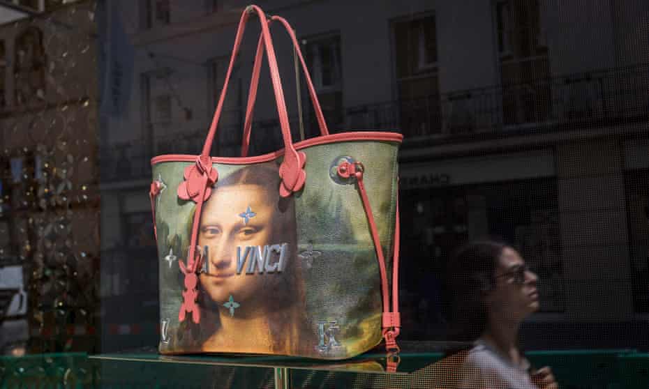 How much is that Da Vinci in the window? … a Mona Lisa handbag, made by Jeff Koons for Louis Vuitton.