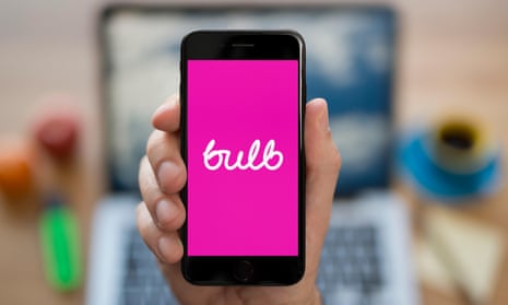 The Bulb Energy logo on a phone screen