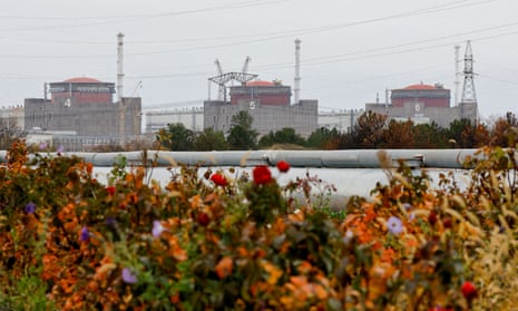The Zaporizhzhia Nuclear Power Plant outside Enerhodar. Russian forces have installed multiple rocket launchers at Ukraine’s shut-down Zaporizhzhia nuclear power plant, Ukrainian officials claimed Thursday. Follow updates live. 