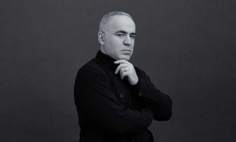 Garry Kasparov in a promotion image for his new website, Kasparovchess.com