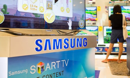Samsung smart TV in a shop