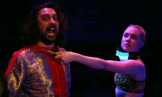 Seething with violence … Tom Kanji and Alice Corrigan in Romeo and Juliet.