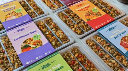An assortment of Years fresh dog food.