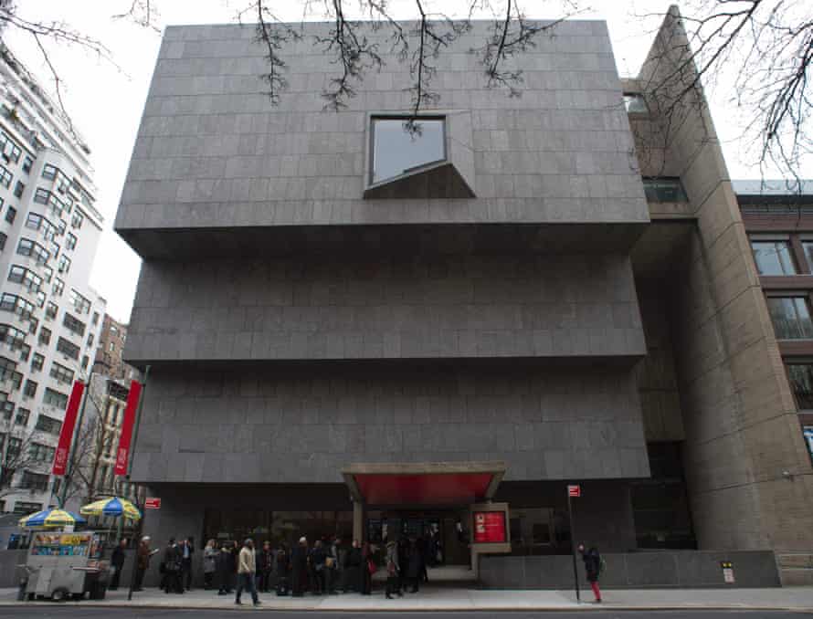 An exterior view of the Met Breuer, named after Marcel Breuer, who designed it.