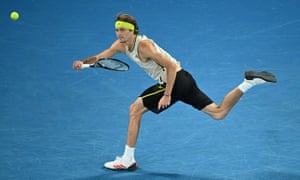 Alexander Zverev on action.