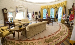 The Oval Office got new wallpaper – personally chosen by Donald Trump himself