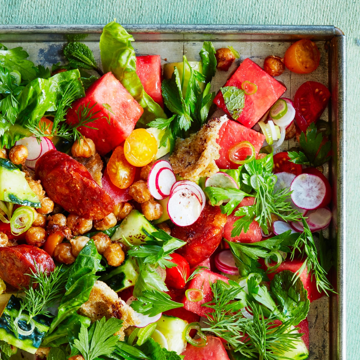Thomasina Miers Recipe For Watermelon And Chorizo Salad Food