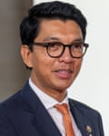 Andry Rajoelina, the president of Madagascar, spoke to the crowd after the incident.