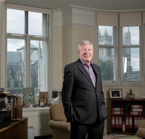 Alan Johnson in his former Westminster parliamentary office.
