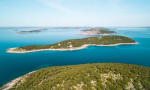 Tiny Obonjan island, off Šibenik, Croatia