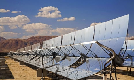 solar electricity Mojave desert California