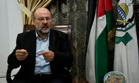 Ali Barakeh, a member of Hamas’ exiled leadership, speaks during an interview with The Associated Press in Beirut, Lebanon, Monday, 9 October 2023.