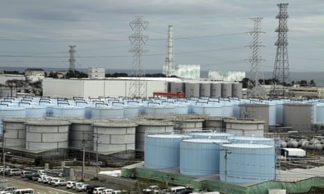 Water tanks at Japan's wrecked Fukushima nuclear plant