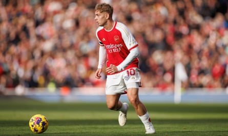 Emile Smith Rowe of Arsenal during the Premier League match against Sheffield United