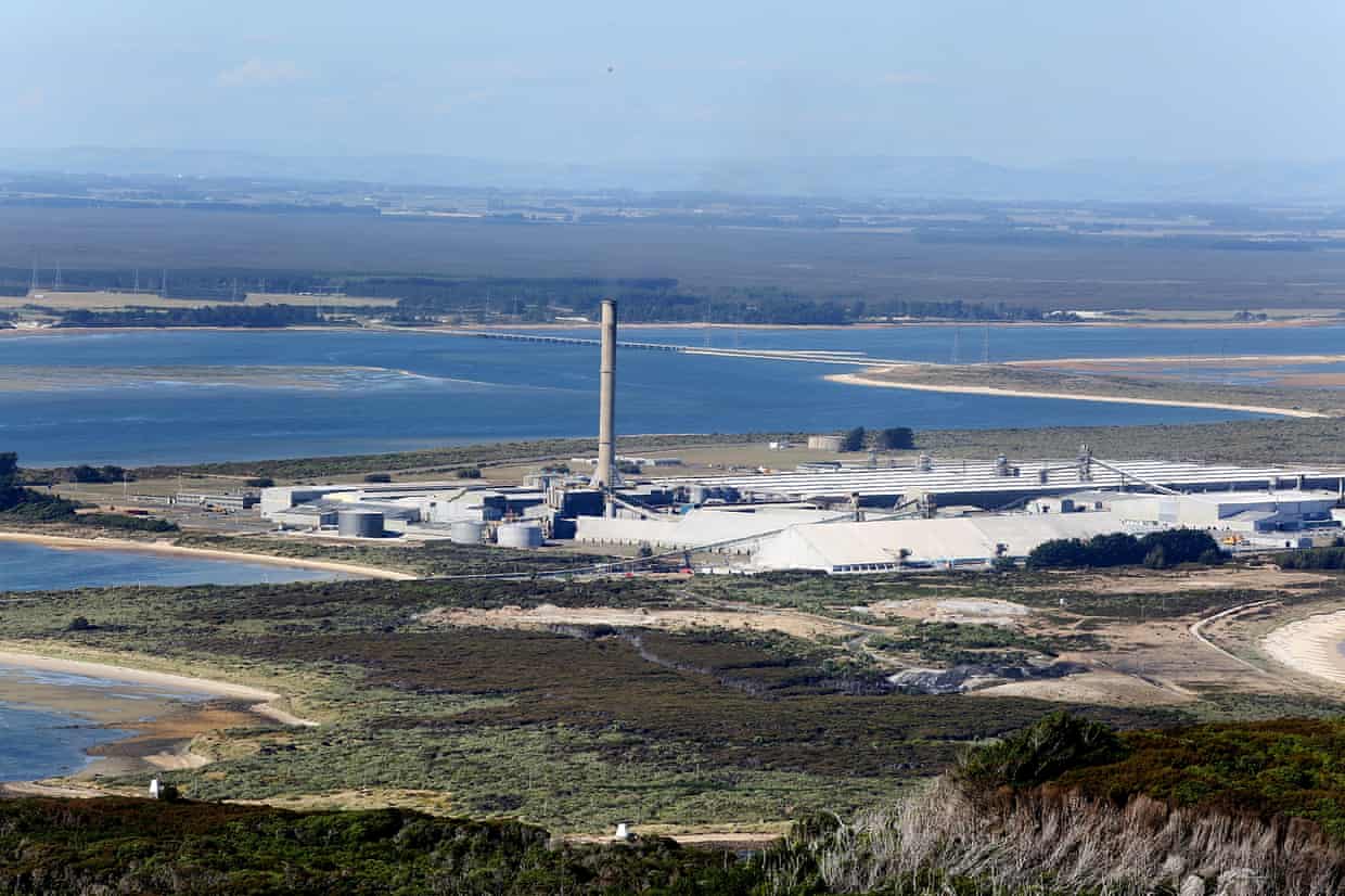 The Tiwai Point Aluminium Smelter in Invercargill