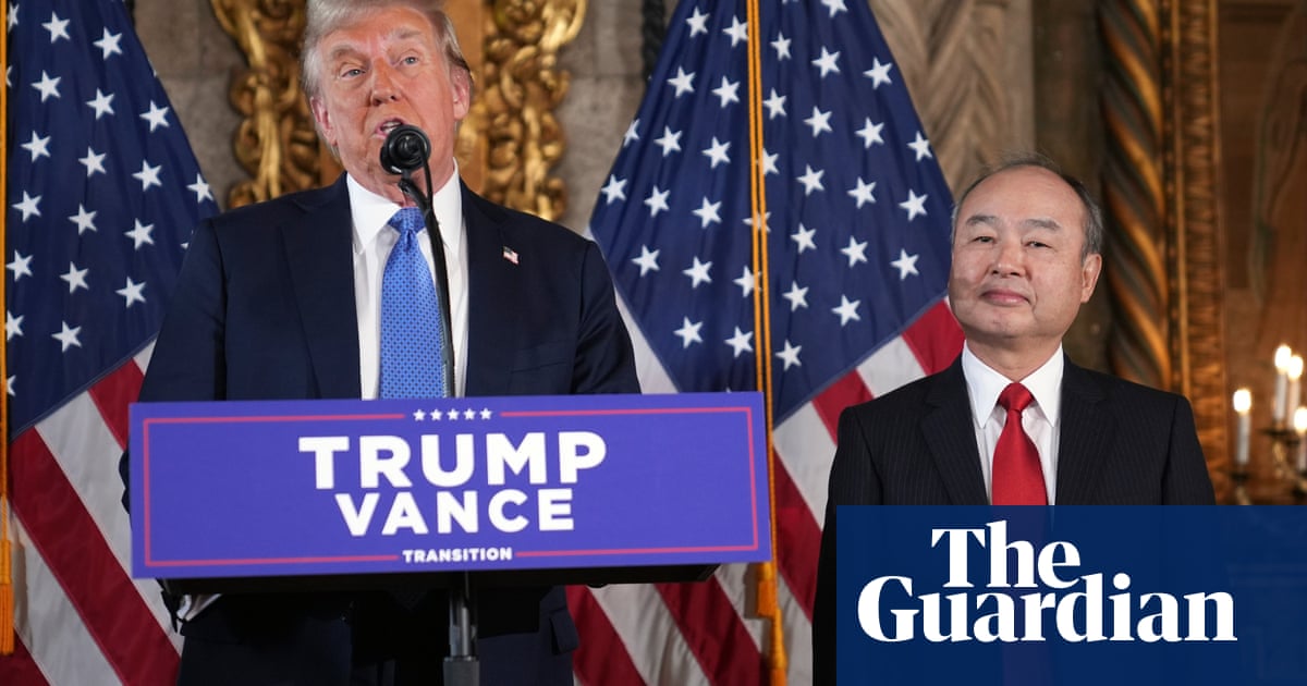 Trump announces SoftBank plans to invest $100bn in US projects
