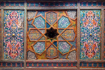 Ceiling details at the Tash Hauli Palace, Khiva