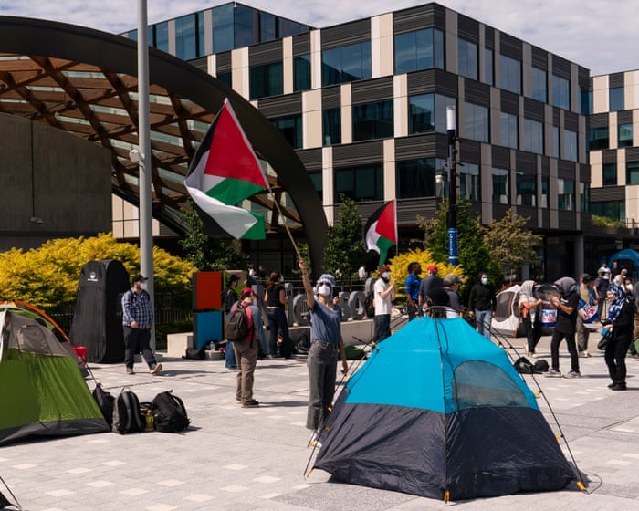 Seven current and ex-Microsoft workers arrested at sit-in over Israeli military ties