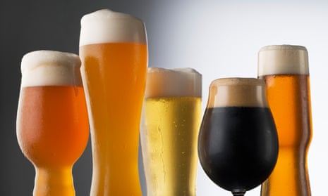 Variety of Beer glasses