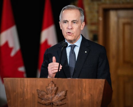 Mark Carney says Canada must 'be a beacon to a world that's at sea' | Canada | The Guardian