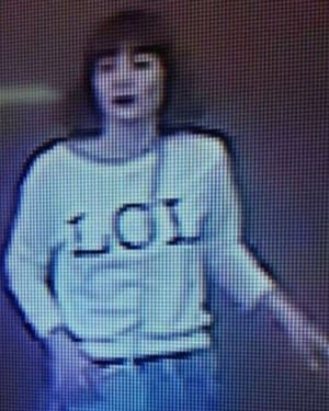 CCTV pictures taken from Malaysia airport showing one of the two women.