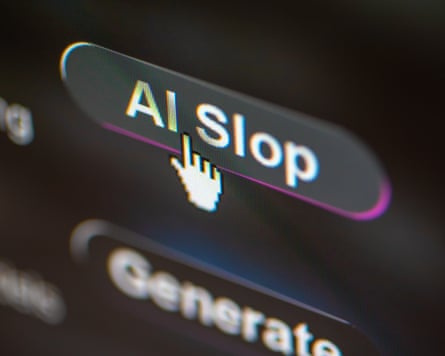 mouse hovering over âÂÂAI slopâ button on a screen