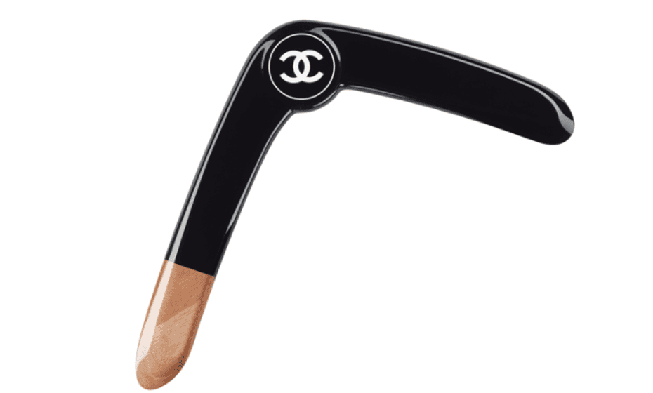A boomerang made by Chanel