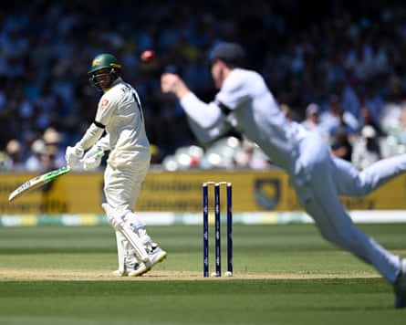 Usman Khawaja is dropped by Harry Brook