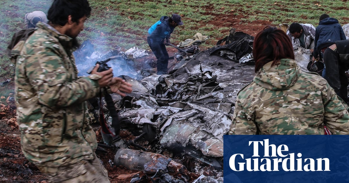 Syrian military helicopter shot down amid tensions with Turkey | World news | The Guardian
