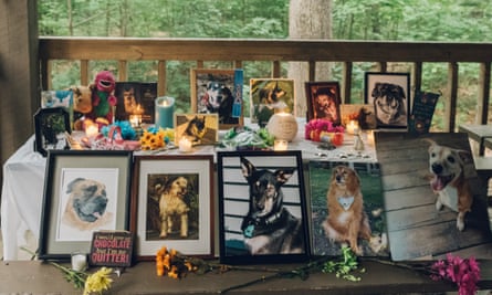 The Angels table, with tributes  to former pets