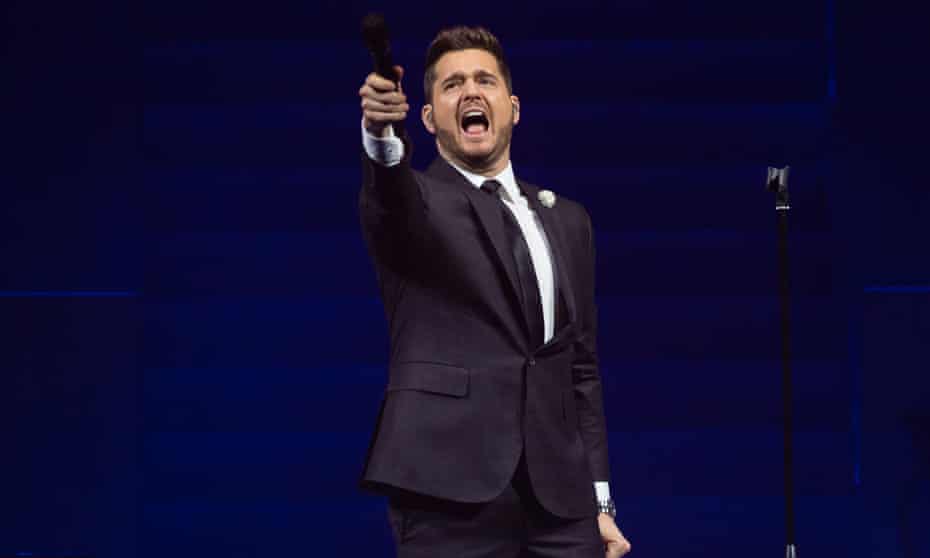 Michael Bublé performing at the O2 Arena in London in December 2019.