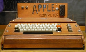 Wooden wonder … the Apple 1 computer.