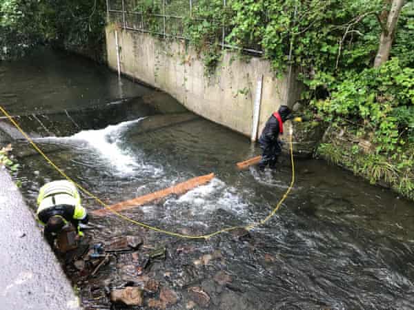 A fish pass has been installed on the beck.