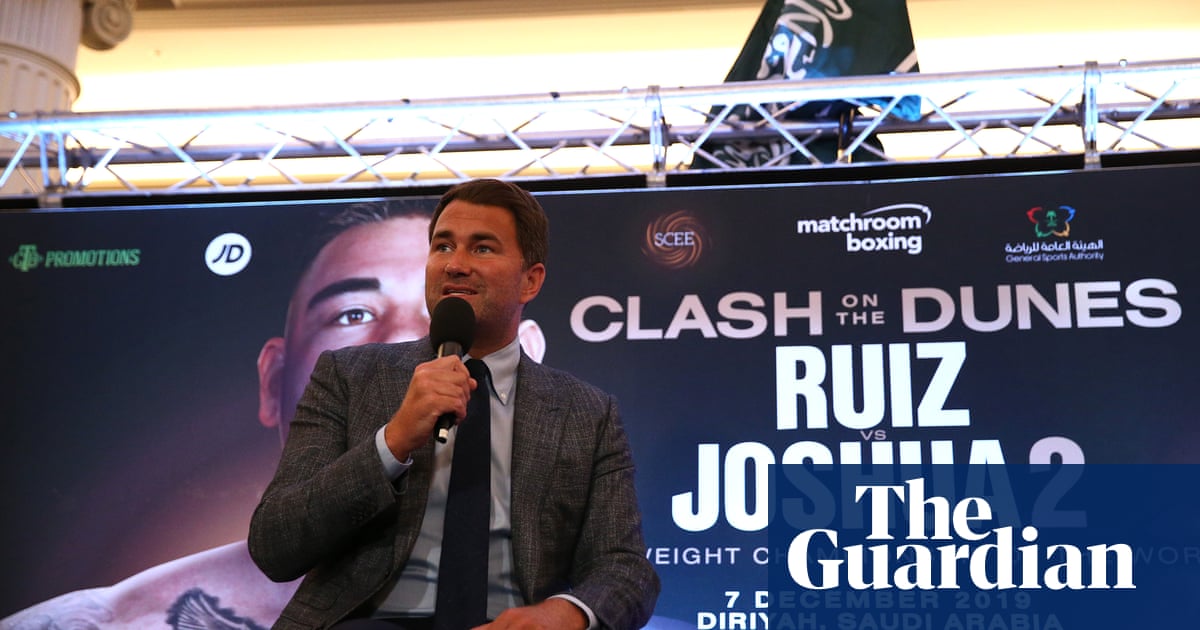 Eddie Hearn defends Joshua v Ruiz Jr rematch in Saudi Arabia