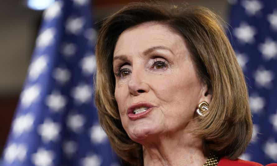 Nancy Pelosi, pictured last week on Capitol Hill, has called for a diplomatic boycott of the 2022 Winter Olympics in Beijing.