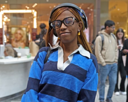 Angel Simpson, 18, is pictured attending the London job show