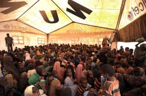 Children between the ages of five and 15 attend school at the Dadaab camp