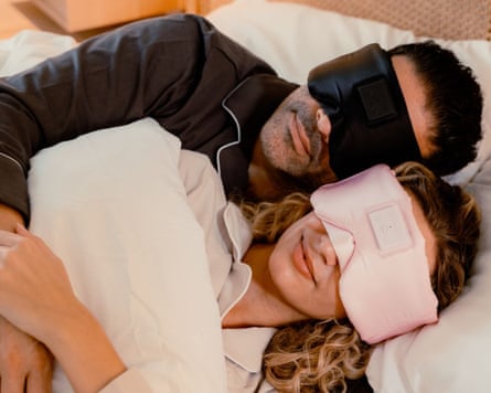 A product photo for a SleepPhones bluetooth sleep mask