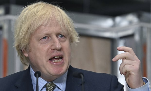 Boris Johnson harks back to FDR’s New Deal in a speech given at the Dudley College of Technology.