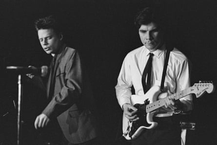 James Chance and guitarist Jody Harris performing as James Chance and the Contortions at Max’s Kansas City, New York, 1978.