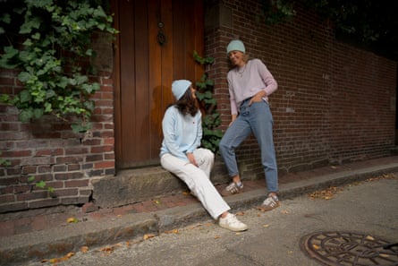 two women smiling