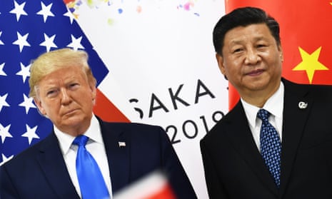 Donald Trump and Chinese president Xi Jinping at the G20 Summit in Osaka.