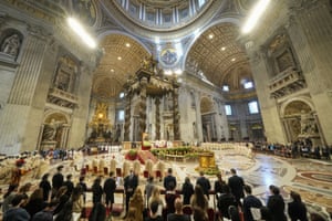 Pope Francis celebrates Mass on the occasion of the Christ the King festivity in St. Peter’s Basilica
