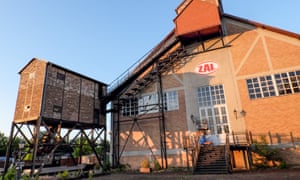 The abandoned Luckenwalde coal power plant exterior.